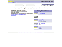 Tablet Screenshot of memoryshare.net